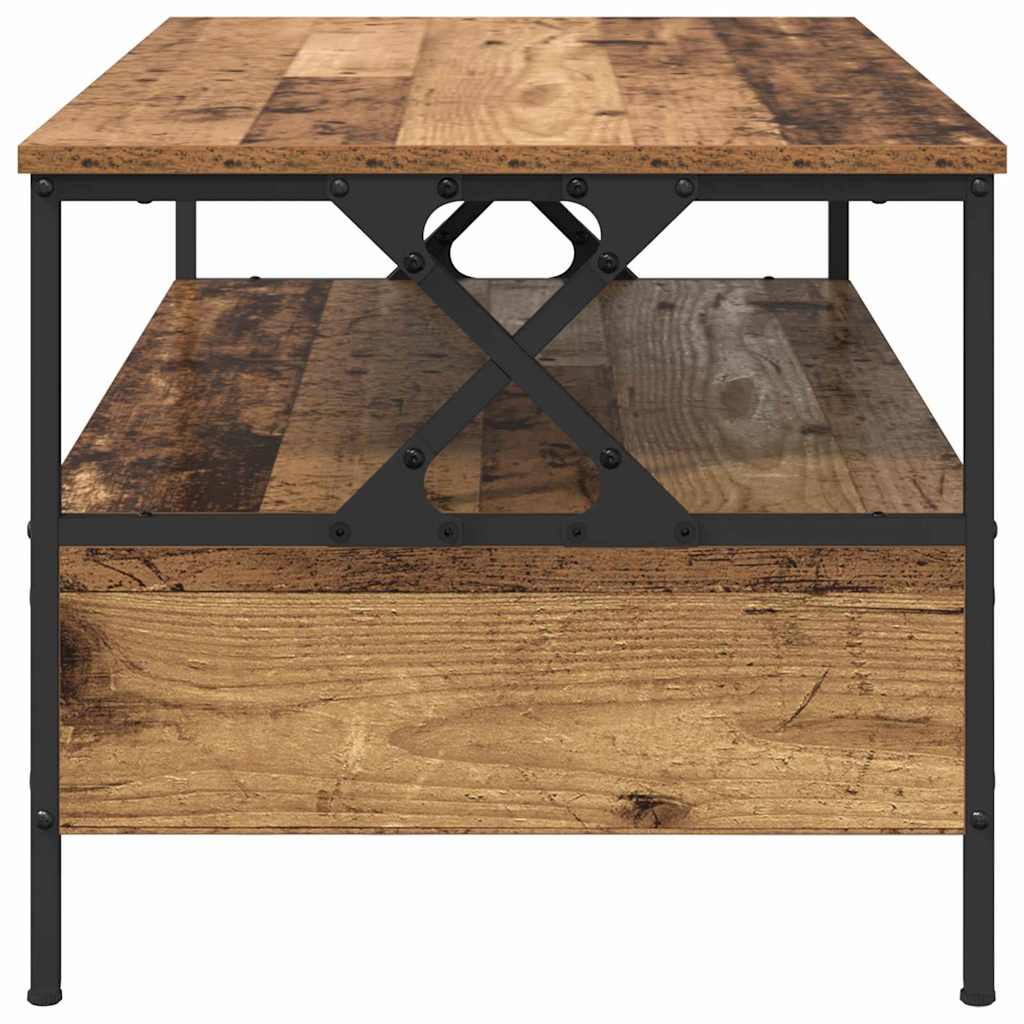 Mesa de centro with Drawer Madeira antiga 100 x 51 x 45 cm