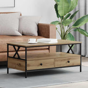 Mesa de centro with Drawer carvalho artisiano 100 x 51 x 45 cm