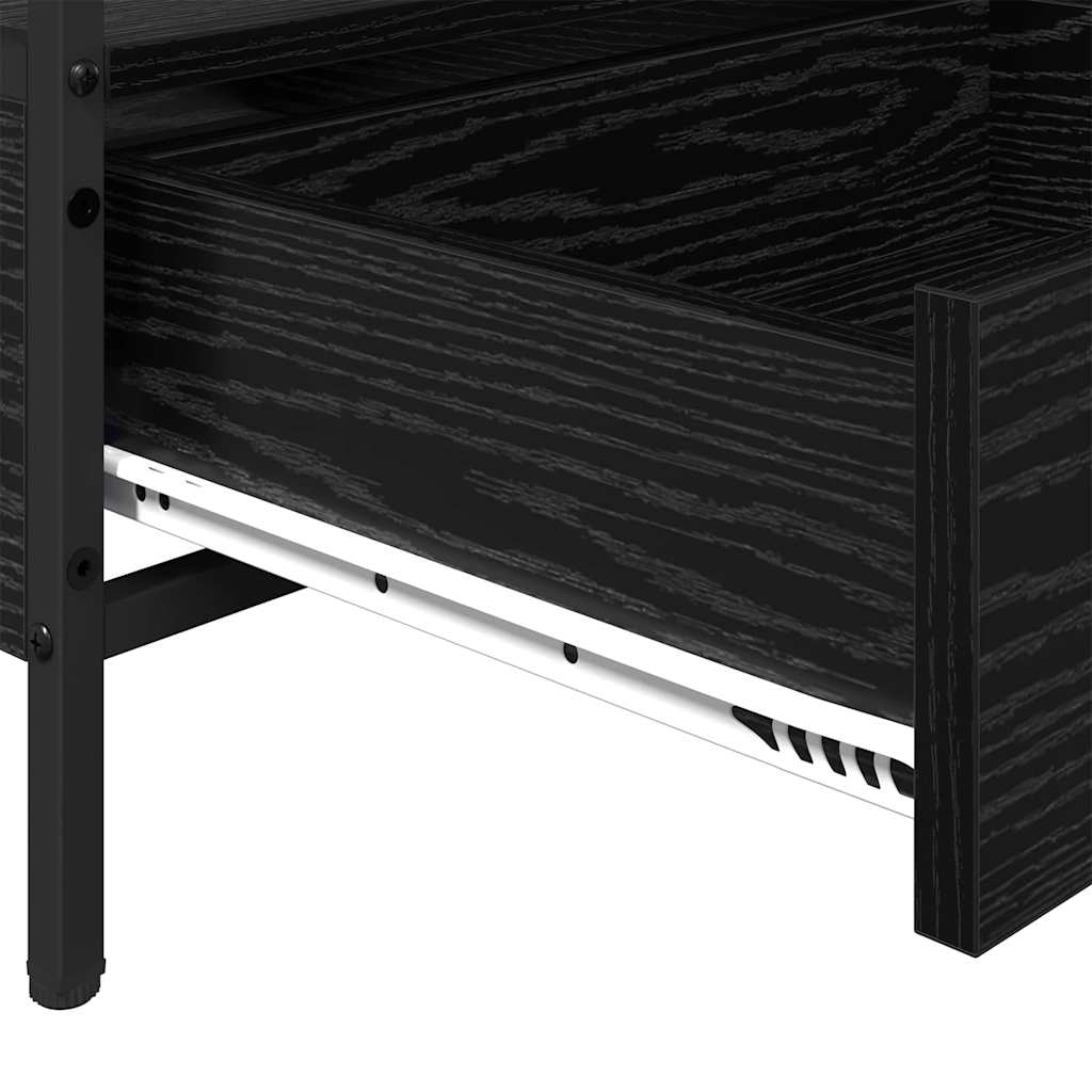 Mesa de centro with Drawer Carvalho preto 100 x 51 x 45 cm