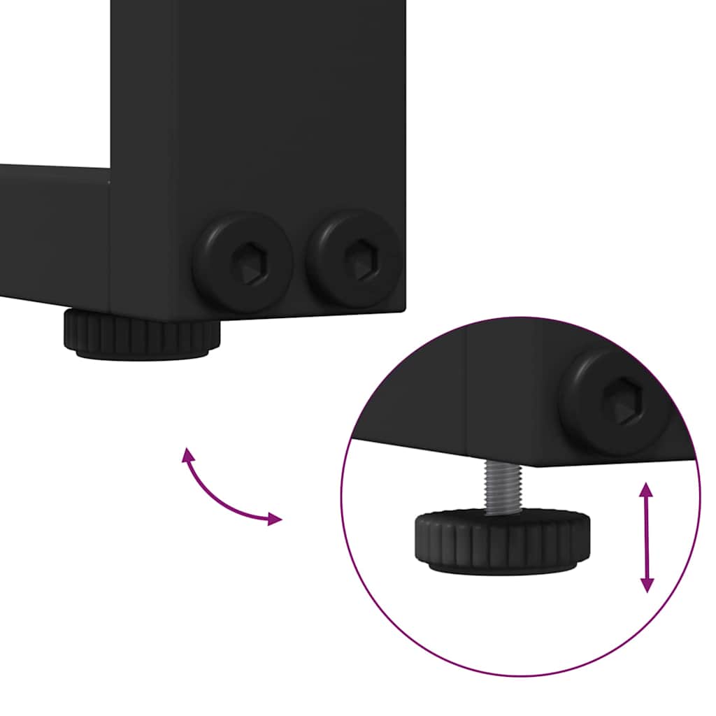 Conjunto de Sofá de Jardim 6 pcs Preto Aço