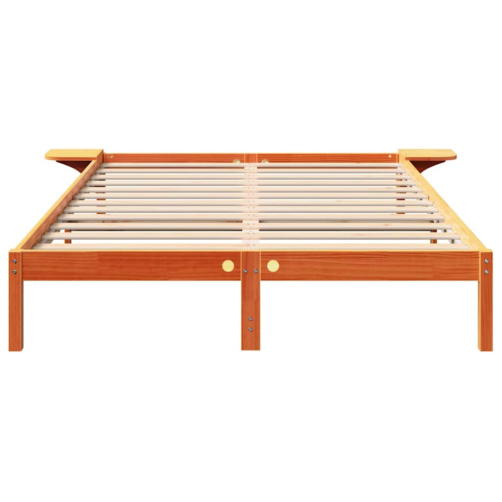 Estrutura de cama com mesas de cabeceira Castanho 160 x 200 cm