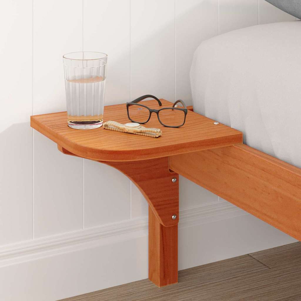 Estrutura de cama com mesas de cabeceira Castanho 150 x 200 cm