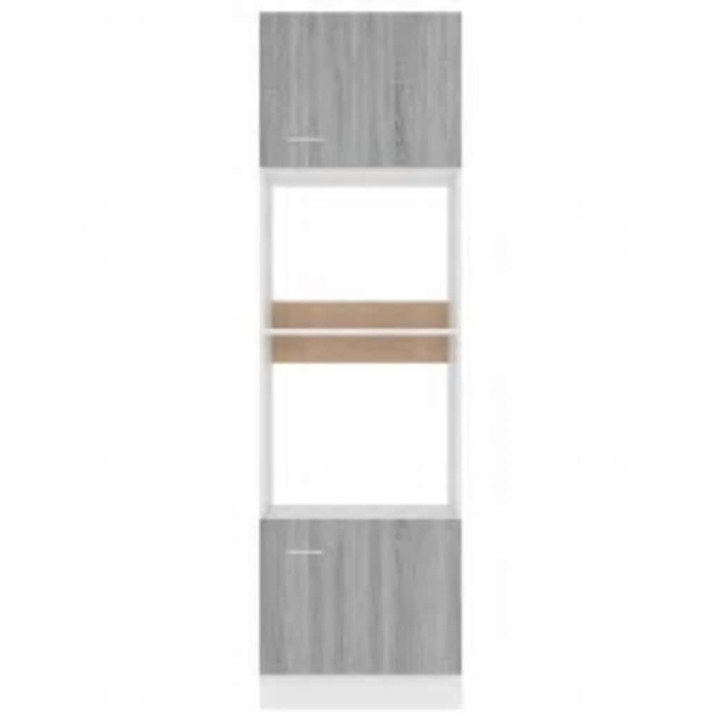 Armário micro-ondas “Lyon” 60x57x207 cm cinza sonoma