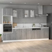 Armário micro-ondas “Lyon” 60x57x207 cm cinza sonoma
