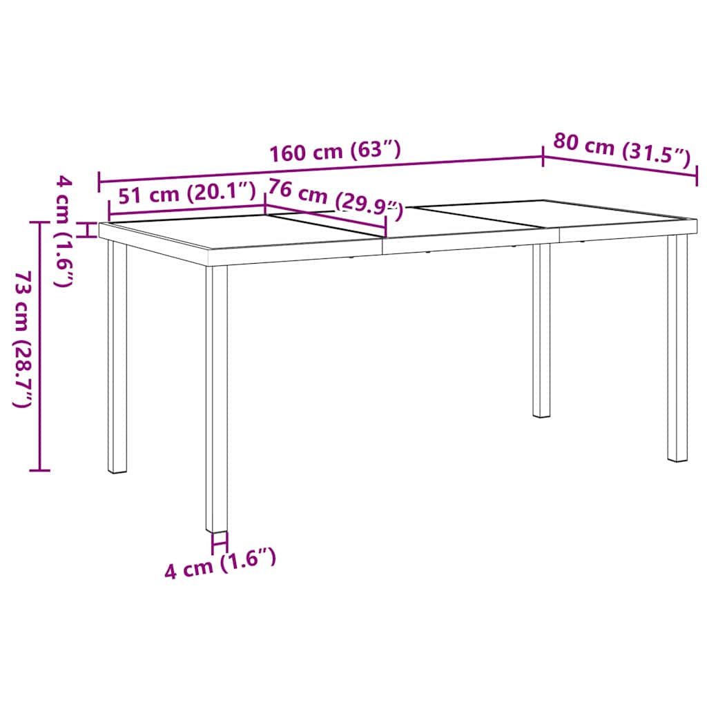 Conjunto de Jantar para Jardim 7 pcs Cinzeto Rattan Sintético