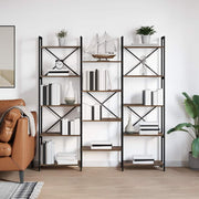 Estante Carvalho fumado 156 x 25 x 167.5 cm Madeira processada