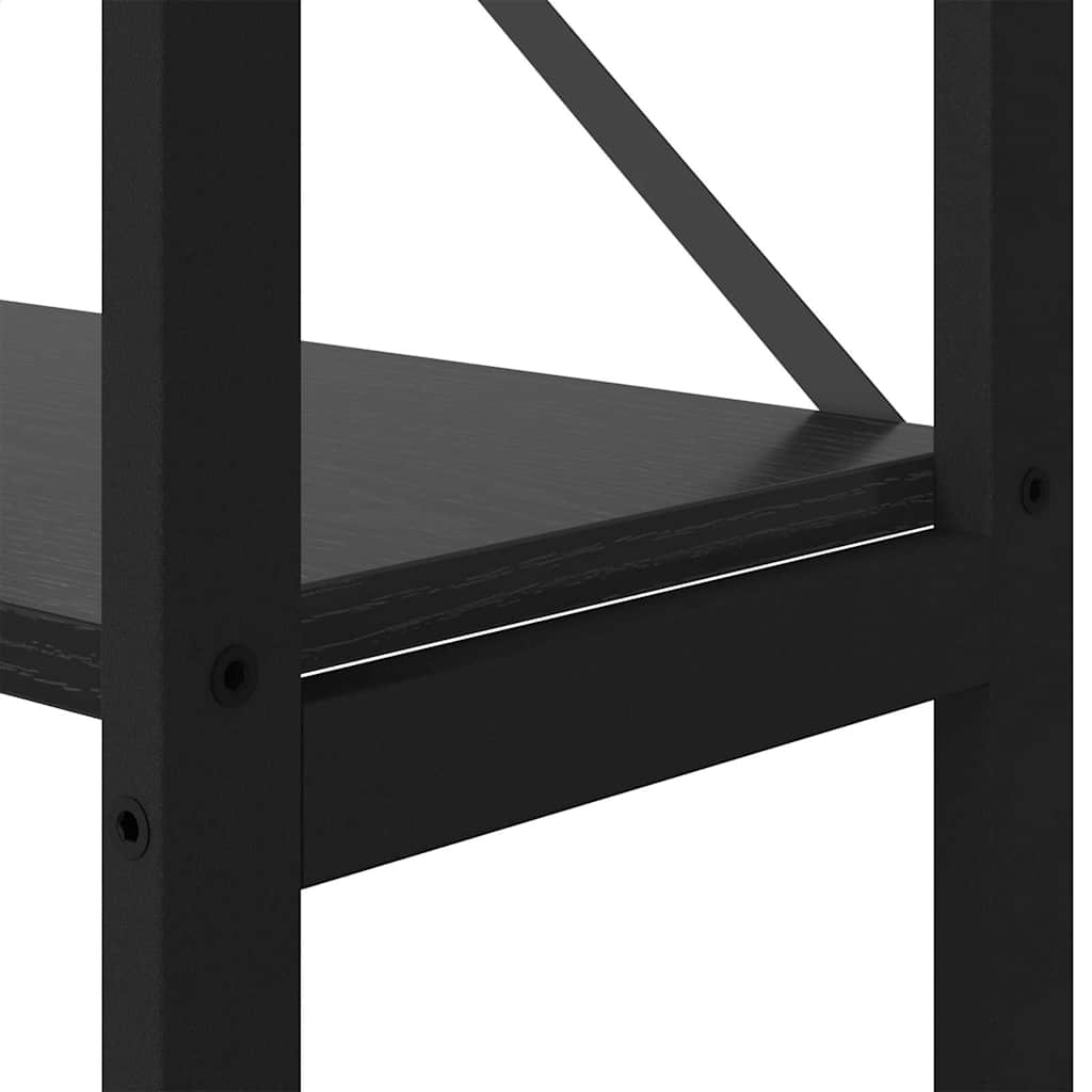 Estante Carvalho preto 40 x 30 x 188 cm Madeira processada