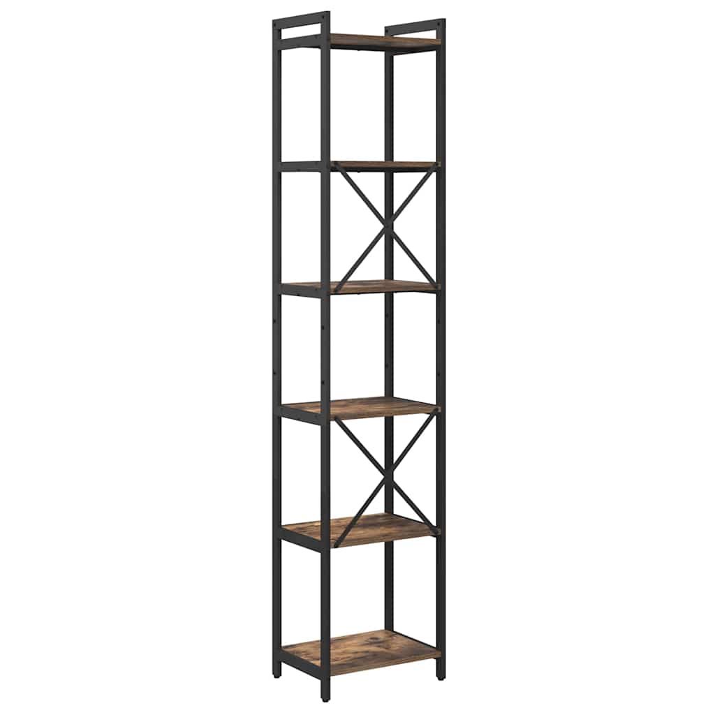 Estante Carvalho fumado 40 x 30 x 188 cm Madeira processada