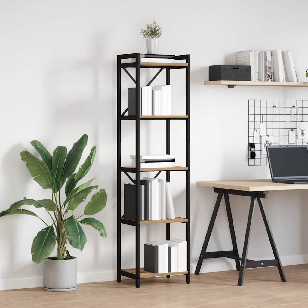 Estante carvalho artisiano 40 x 30 x 153 cm Madeira processada