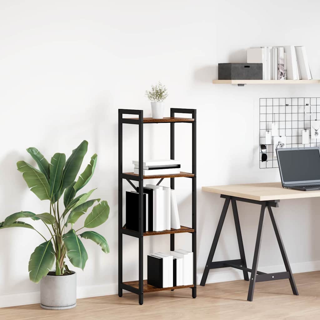 Estante Carvalho fumado 40 x 30 x 118 cm Madeira processada