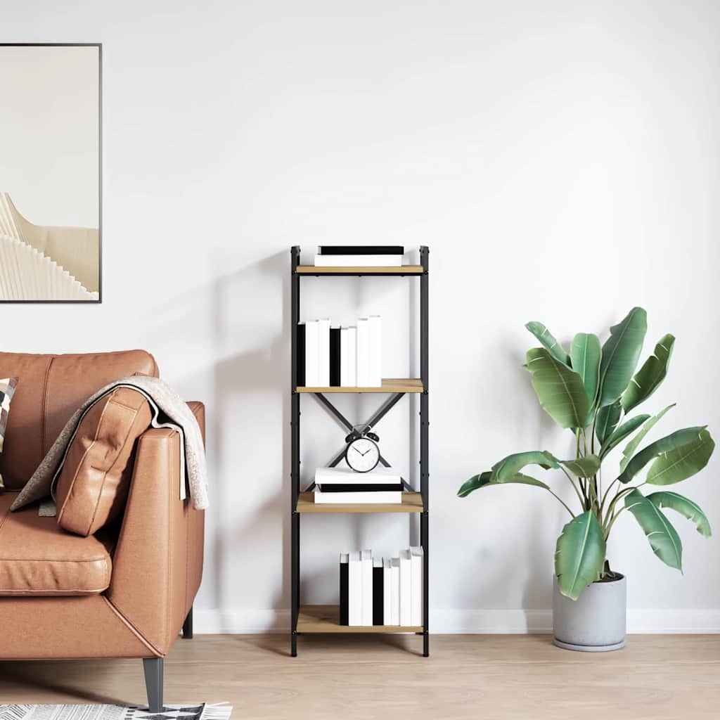 Estante carvalho artisiano 40 x 30 x 118 cm Madeira processada