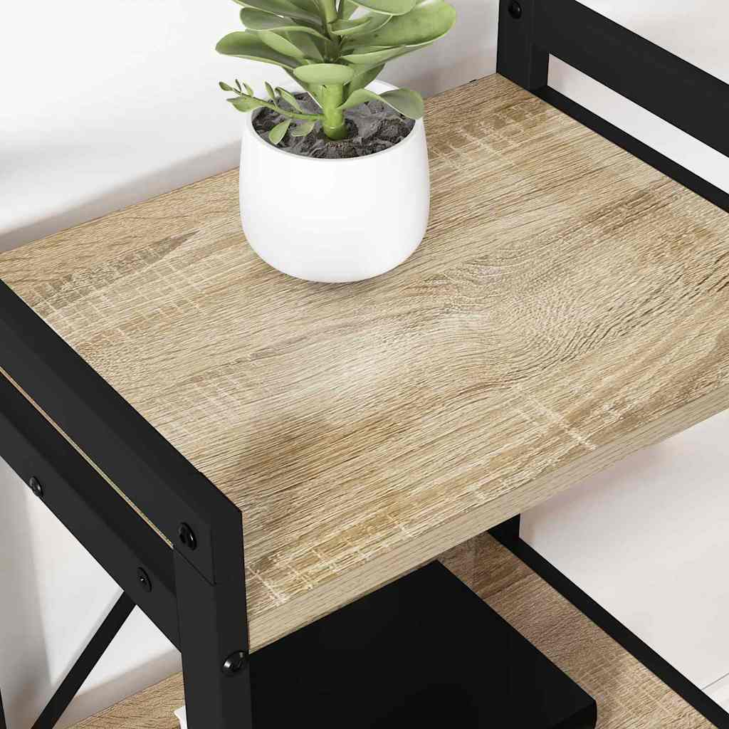 Estante Carvalho sonoma 40 x 30 x 83 cm Madeira processada