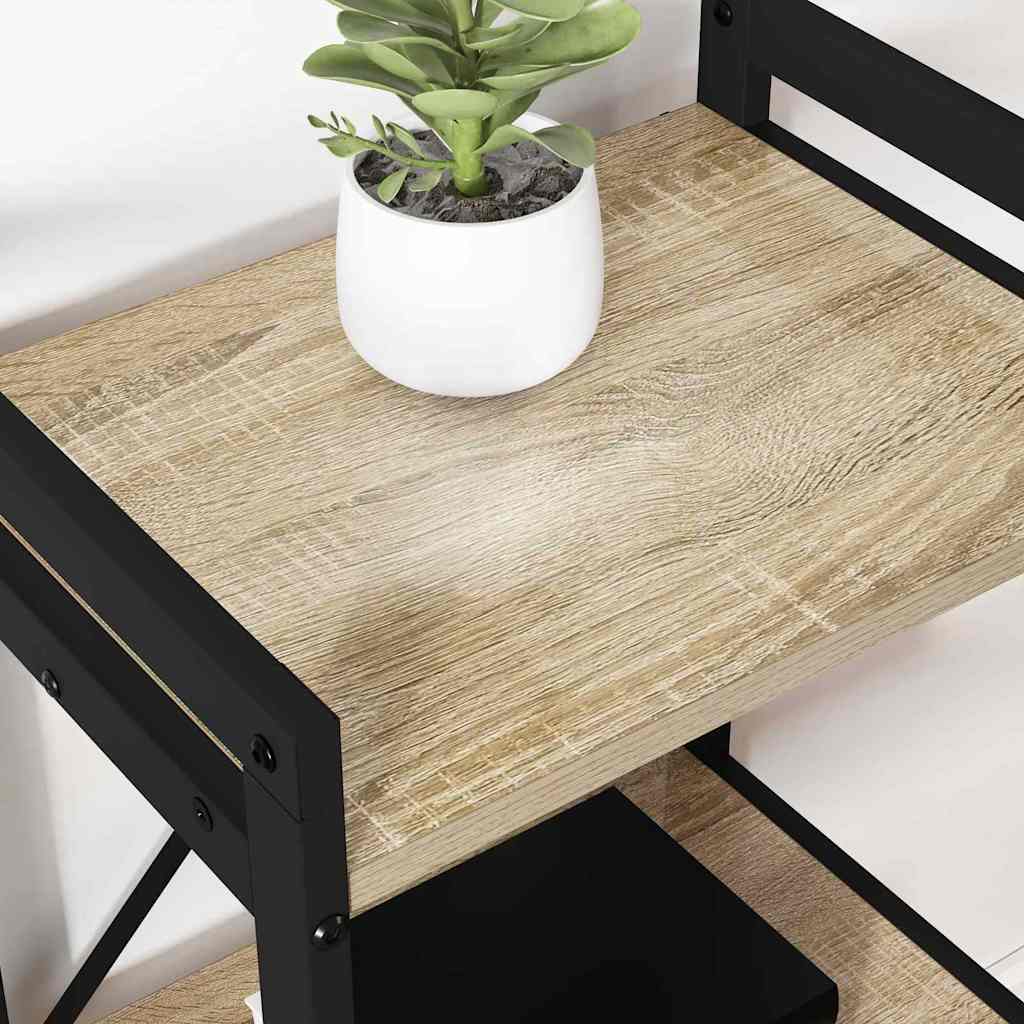 Estante Carvalho sonoma 40 x 30 x 48.5 cm Madeira processada