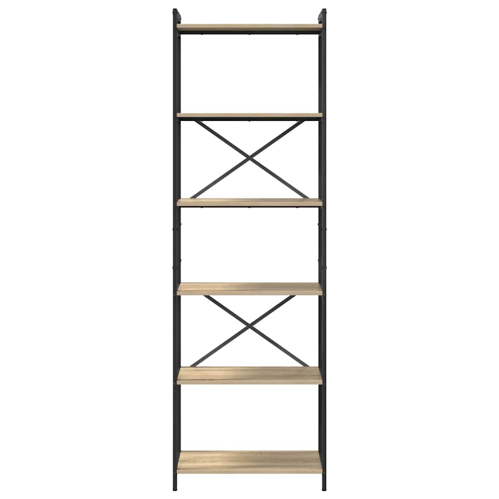 Estante Carvalho sonoma 60 x 30 x 188 cm Madeira processada