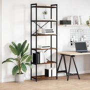 Estante Carvalho fumado 60 x 30 x 188 cm Madeira processada