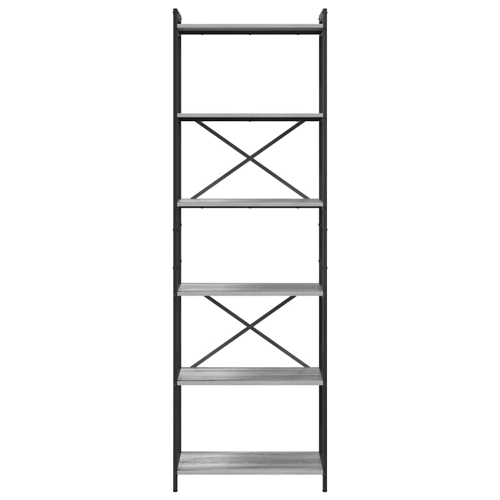 Estante Sonoma cinzento 60 x 30 x 188 cm Madeira processada