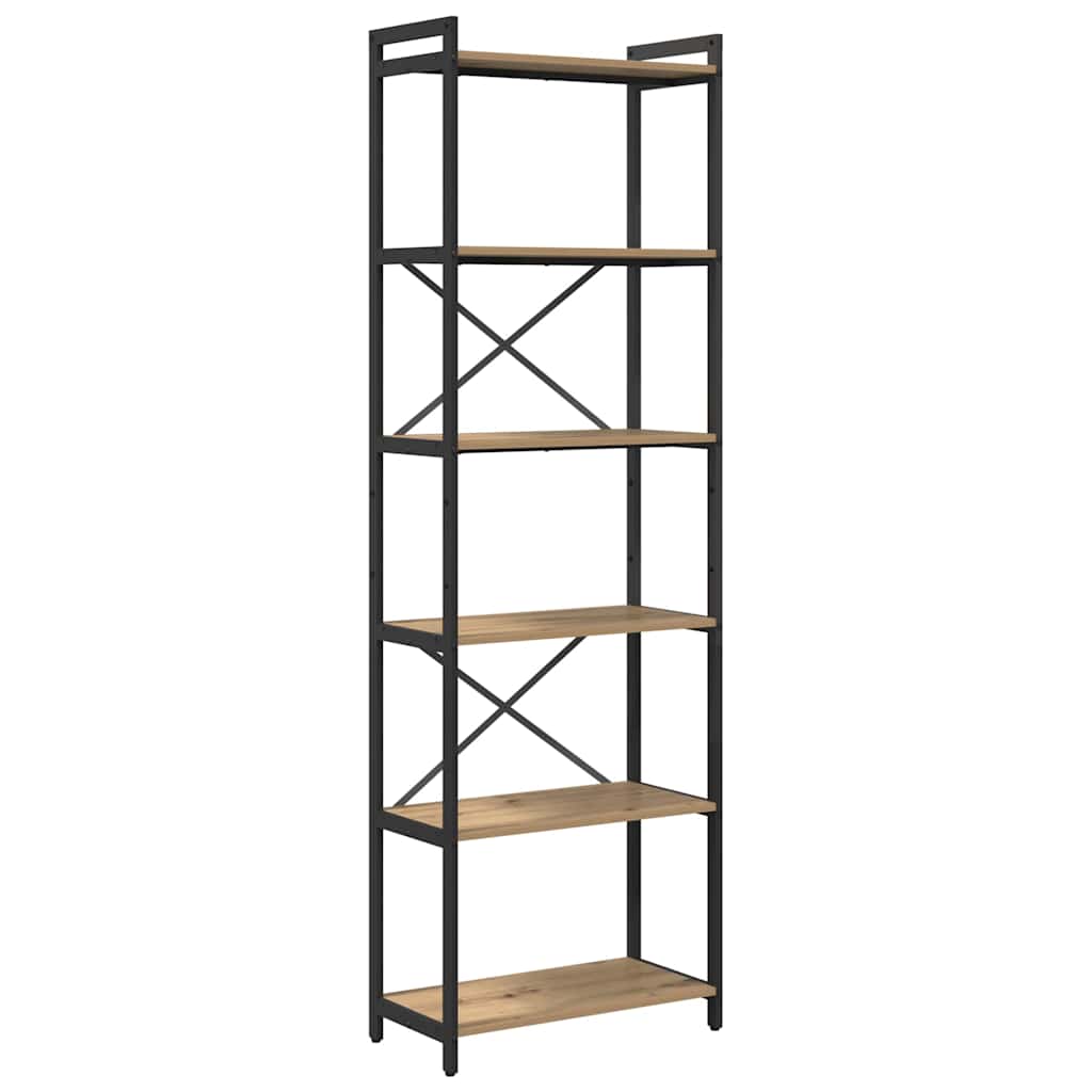 Estante carvalho artisiano 60 x 30 x 188 cm Madeira processada