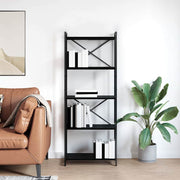 Estante Carvalho preto 60 x 30 x 153 cm Madeira processada