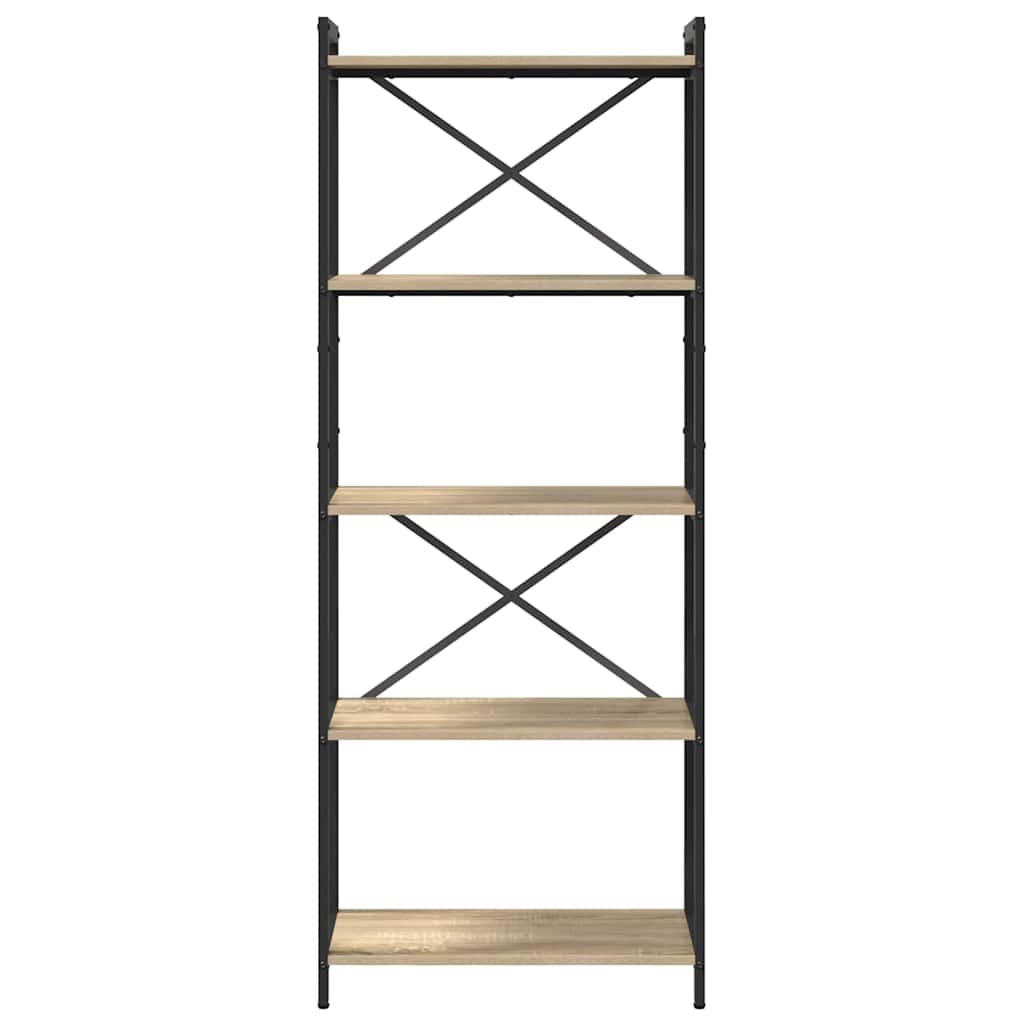 Estante Carvalho sonoma 60 x 30 x 153 cm Madeira processada