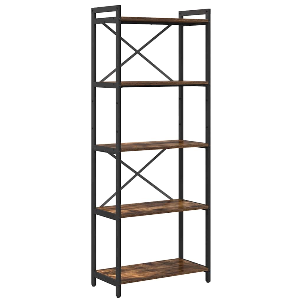 Estante Carvalho fumado 60 x 30 x 153 cm Madeira processada