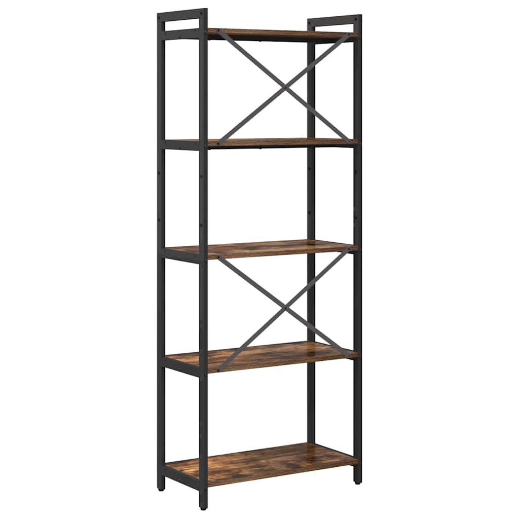 Estante Carvalho fumado 60 x 30 x 153 cm Madeira processada