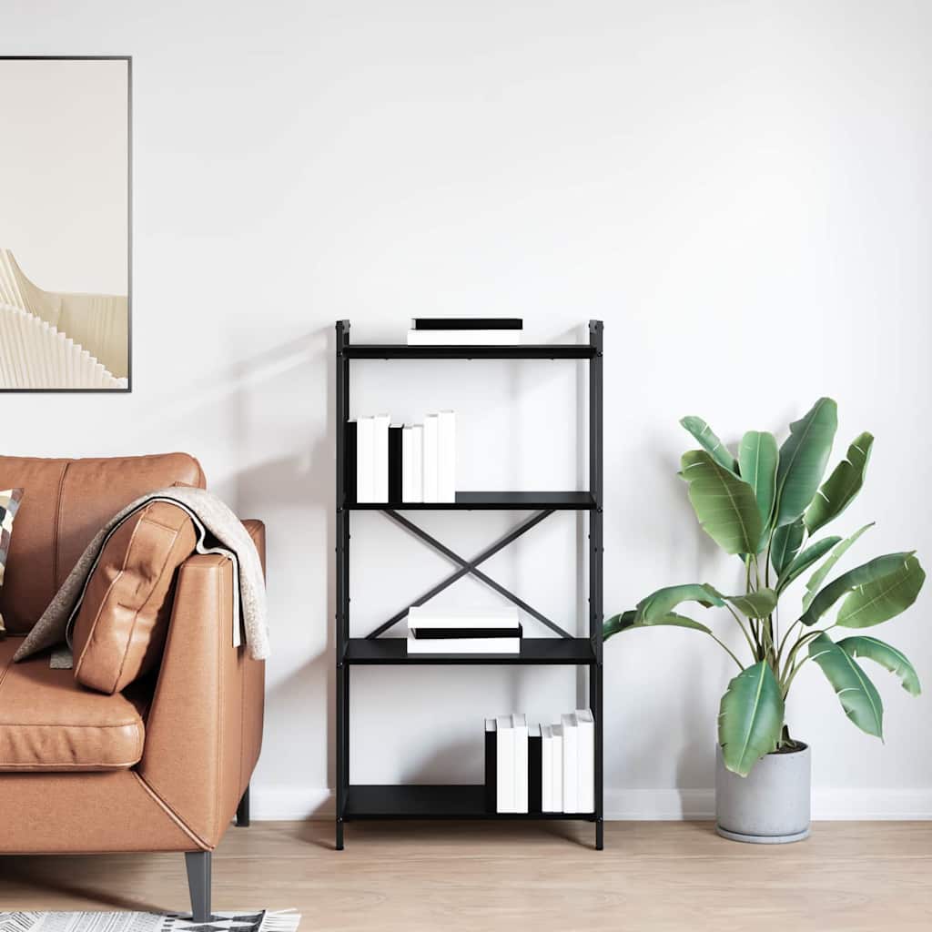 Estante Carvalho preto 60 x 30 x 118 cm Madeira processada