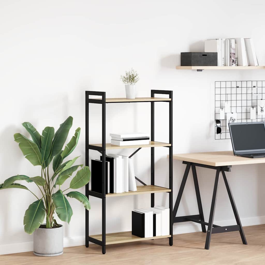 Estante Carvalho sonoma 60 x 30 x 118 cm Madeira processada