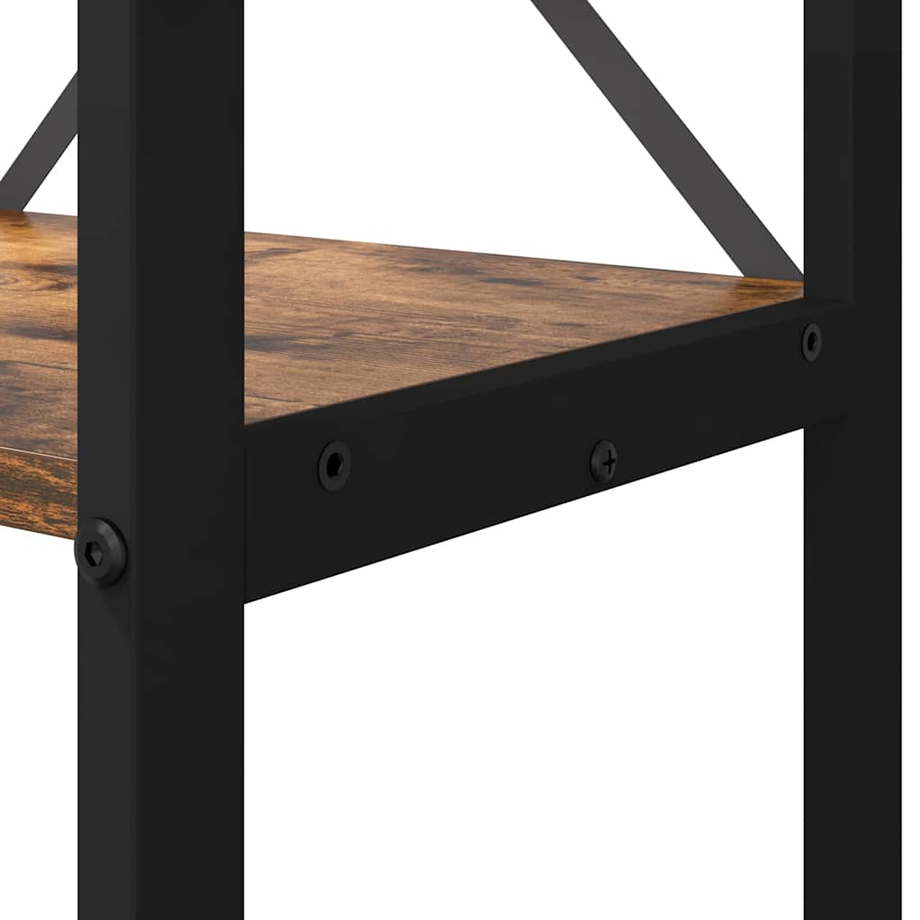 Estante Carvalho fumado 60 x 30 x 118 cm Madeira processada