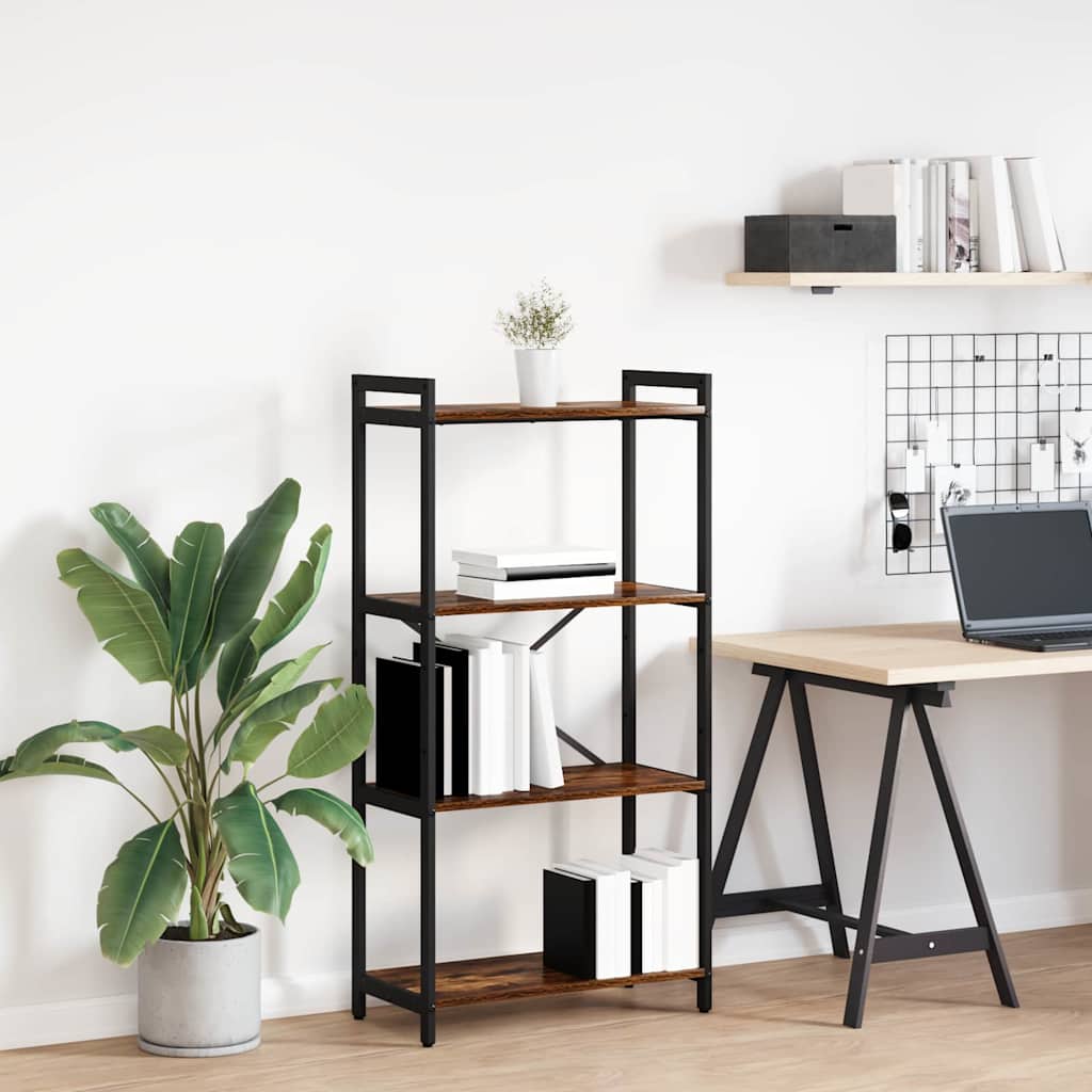 Estante Carvalho fumado 60 x 30 x 118 cm Madeira processada