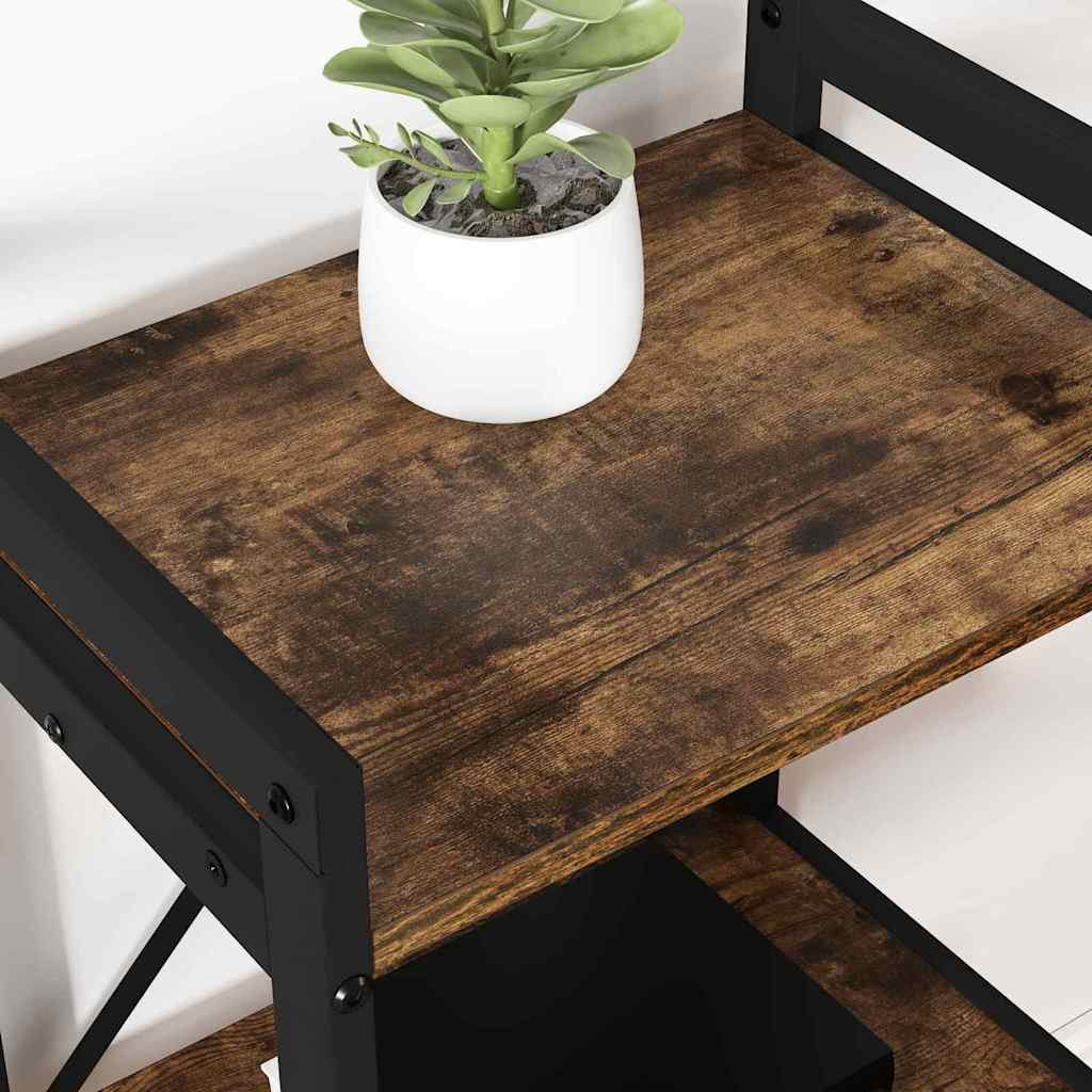 Estante Carvalho fumado 60 x 30 x 83 cm Madeira processada