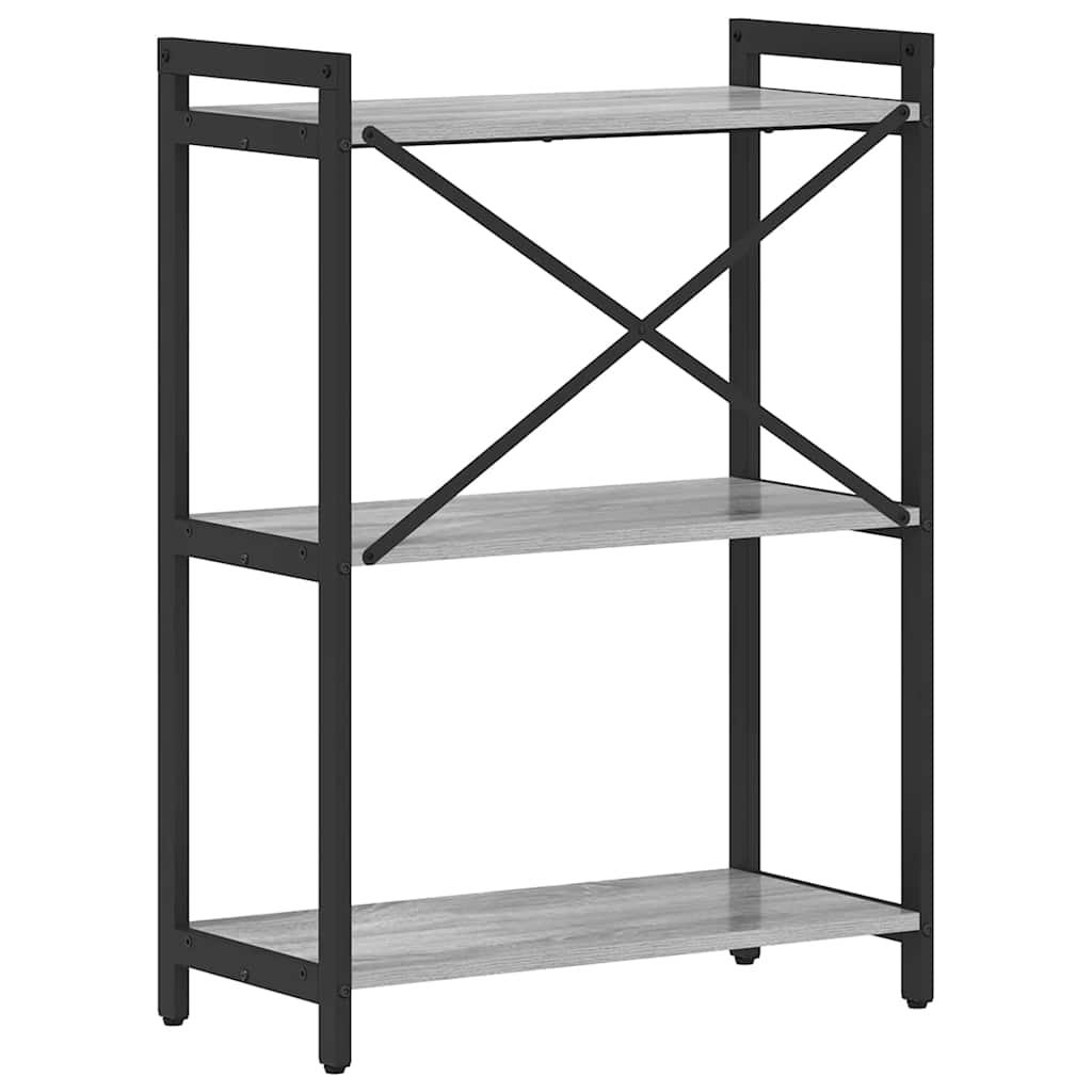 Estante Sonoma cinzento 60 x 30 x 83 cm Madeira processada