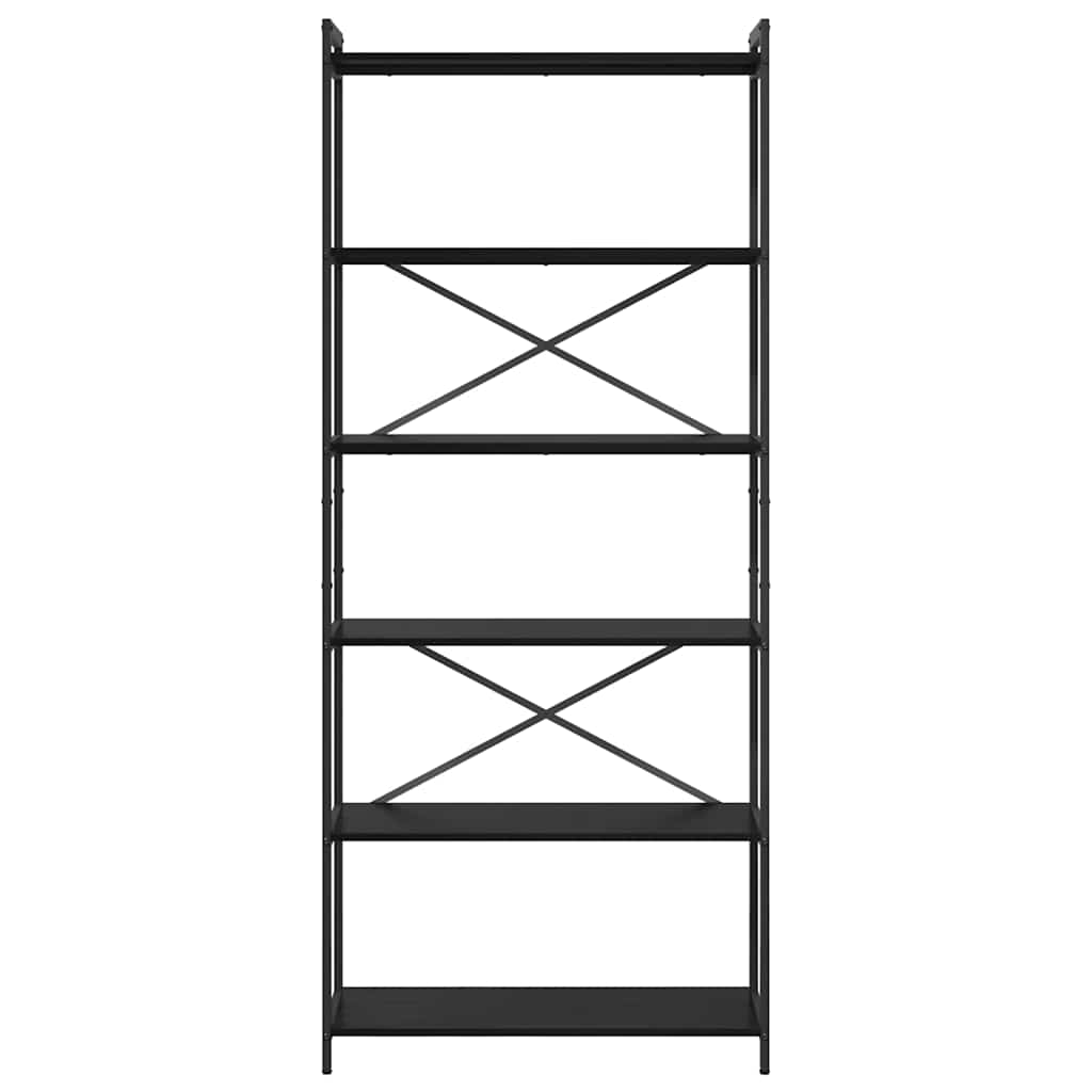 Estante Carvalho preto 80 x 30 x 188 cm Madeira processada