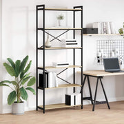 Estante Carvalho sonoma 80 x 30 x 188 cm Madeira processada