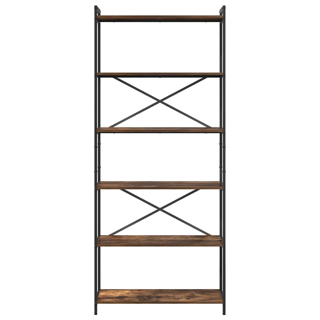 Estante Carvalho fumado 80 x 30 x 188 cm Madeira processada