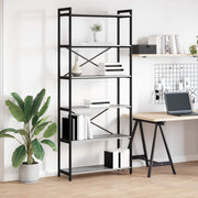 Estante Sonoma cinzento 80 x 30 x 188 cm Madeira processada