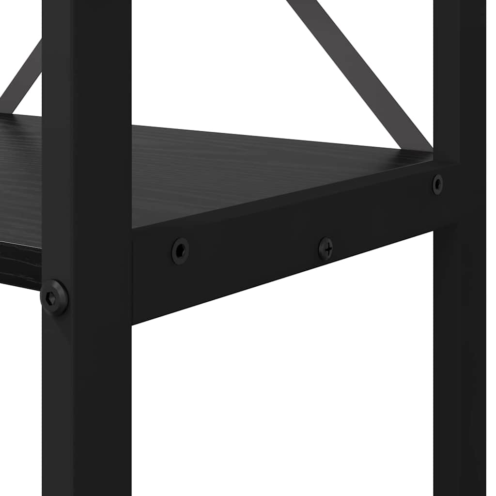 Estante Carvalho preto 80 x 30 x 153 cm Madeira processada