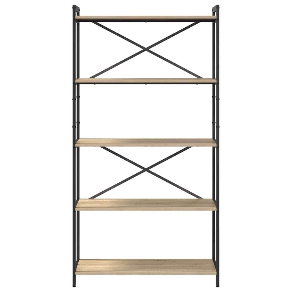 Estante Carvalho sonoma 80 x 30 x 153 cm Madeira processada