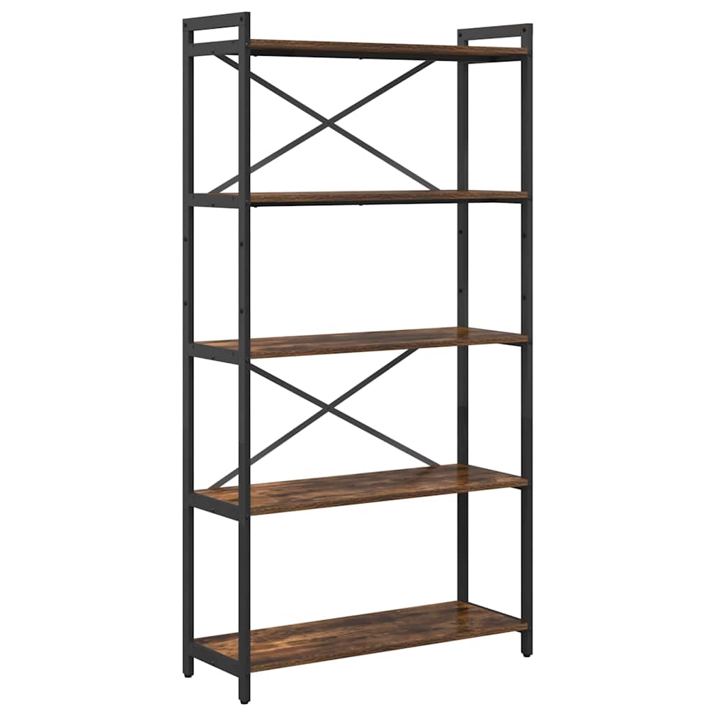 Estante Carvalho fumado 80 x 30 x 153 cm Madeira processada