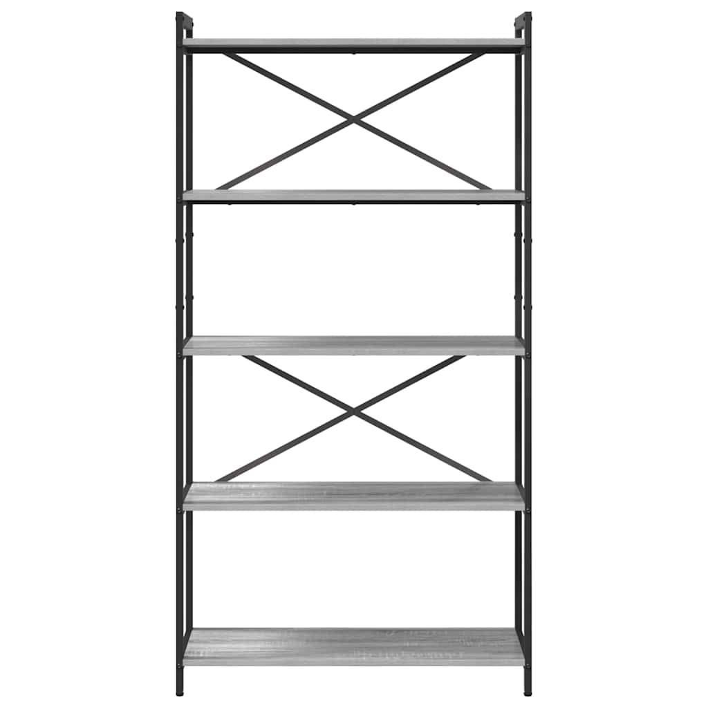 Estante Sonoma cinzento 80 x 30 x 153 cm Madeira processada