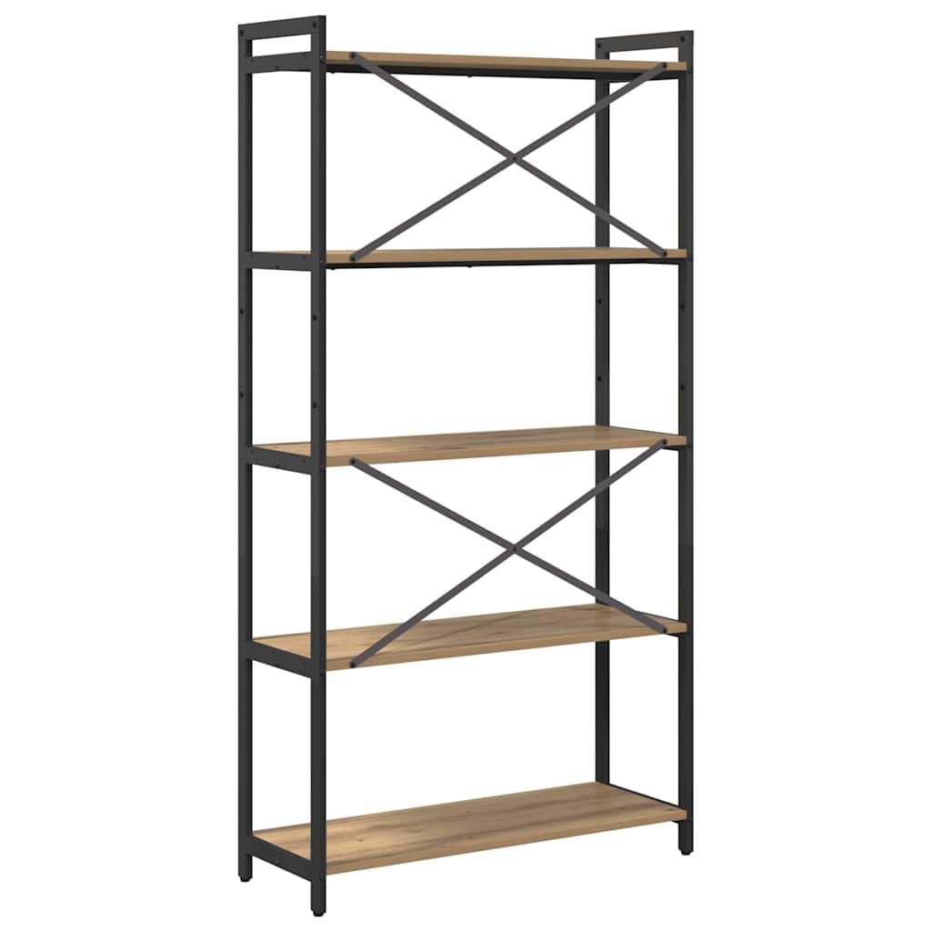 Estante carvalho artisiano 80 x 30 x 153 cm Madeira processada