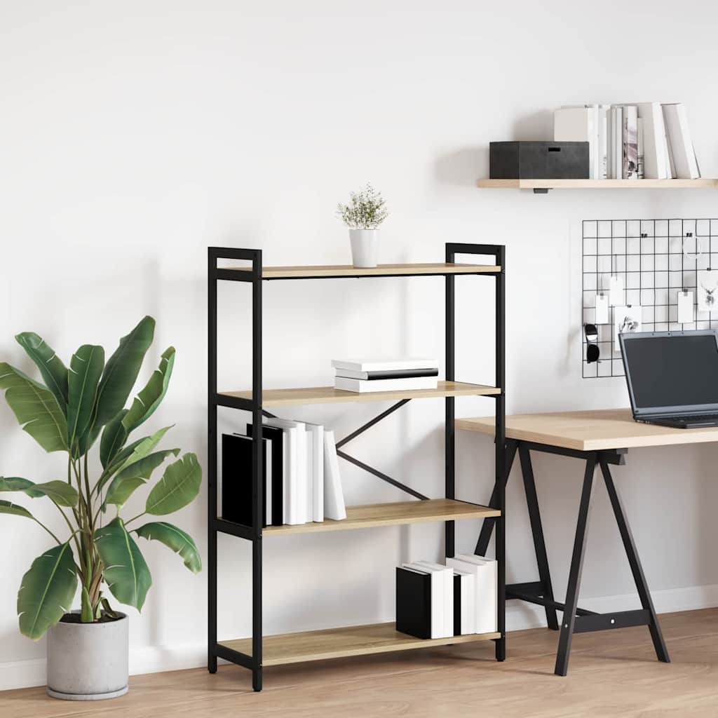 Estante Carvalho sonoma 80 x 30 x 118 cm Madeira processada