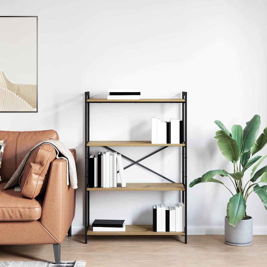 Estante carvalho artisiano 80 x 30 x 118 cm Madeira processada