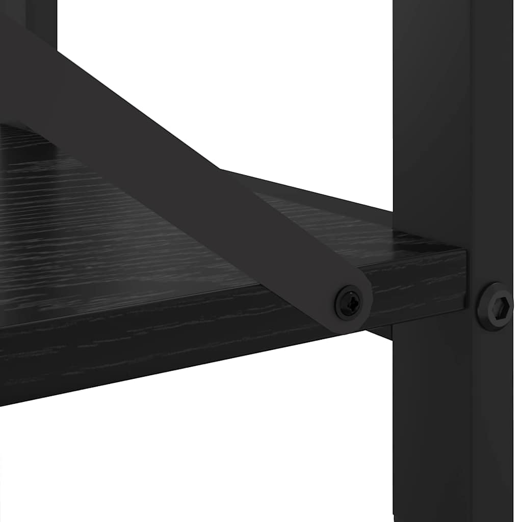 Estante Carvalho preto 80 x 30 x 83 cm Madeira processada