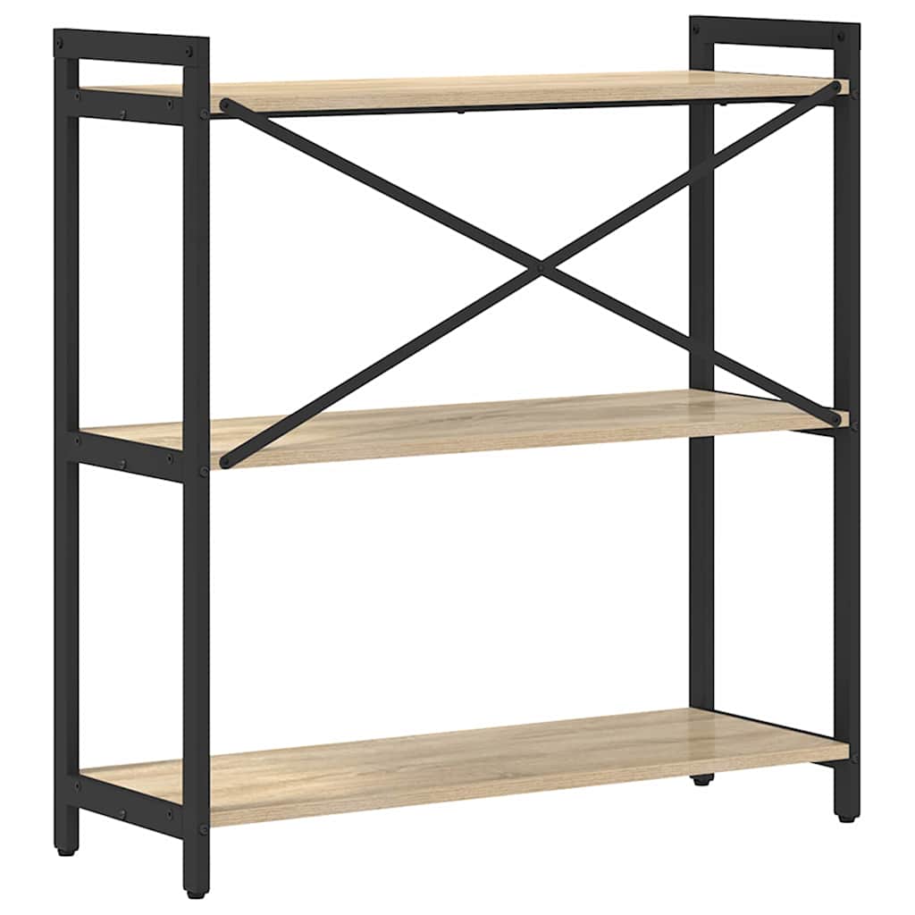 Estante Carvalho sonoma 80 x 30 x 83 cm Madeira processada