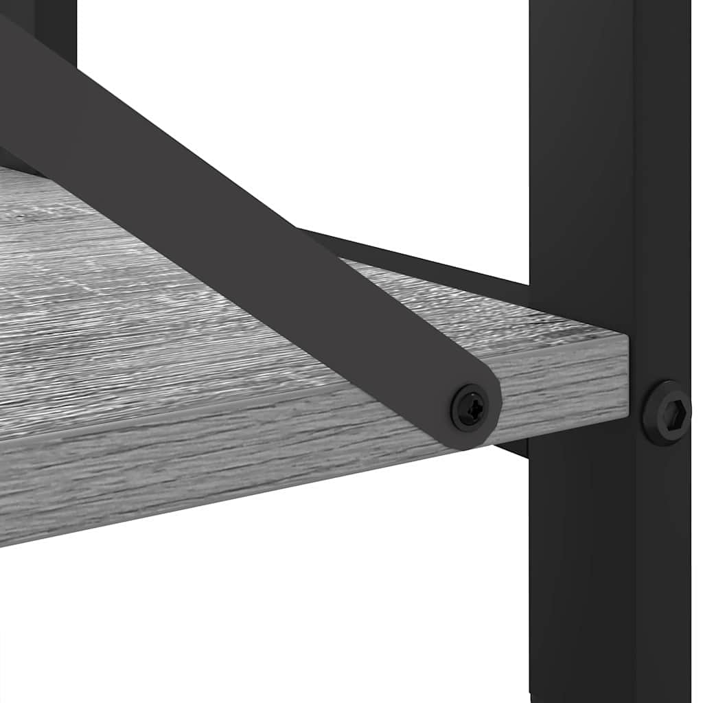 Estante Sonoma cinzento 80 x 30 x 83 cm Madeira processada