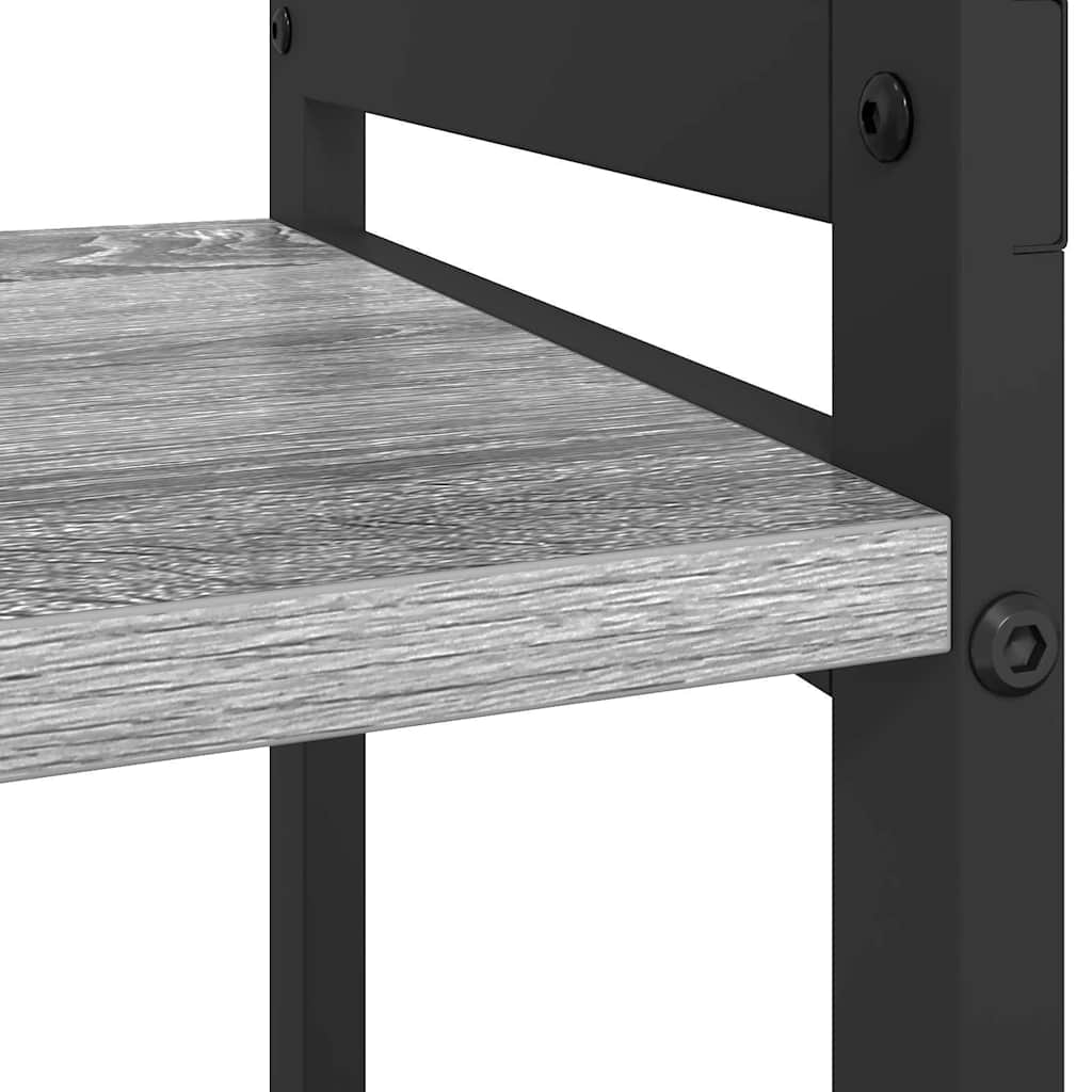 Estante Sonoma cinzento 80 x 30 x 48.5 cm Madeira processada