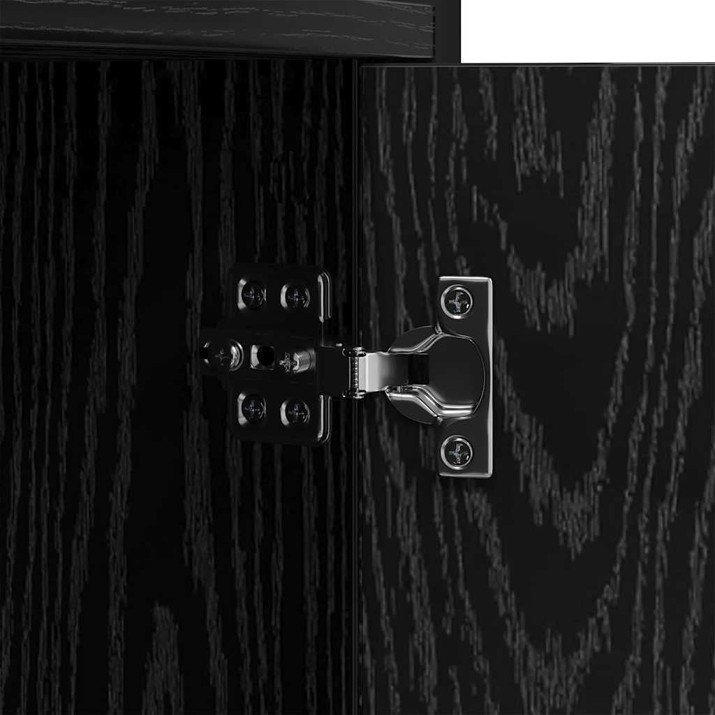 Estante Carvalho preto 80 x 30 x 155,5 cm Madeira processada