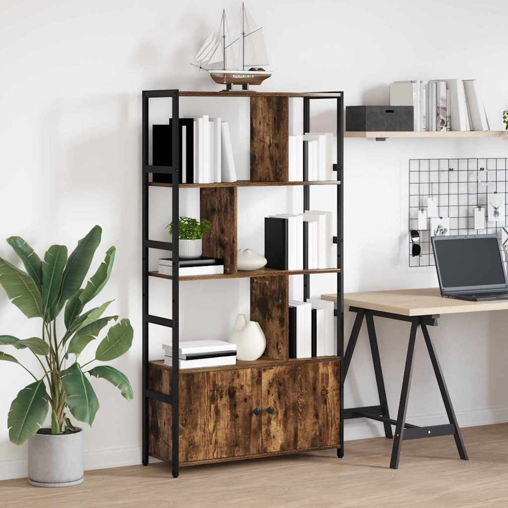 Estante Carvalho fumado 80 x 30 x 155,5 cm Madeira processada