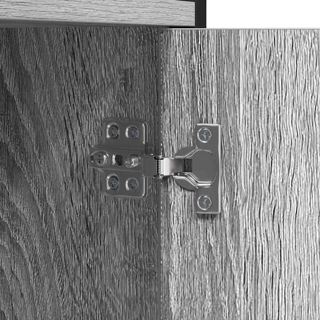 Estante Sonoma cinzento 80 x 30 x 155,5 cm Madeira processada