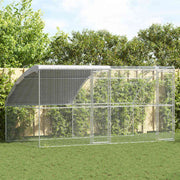 Gaiola para galinhas Prateado 400 x 200 x 198.5 cm